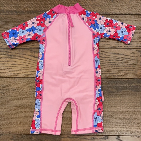 NWT 0-6 month JoJo Maman Bebe 1 piece sun protection swim suit - Picture 3 of 3